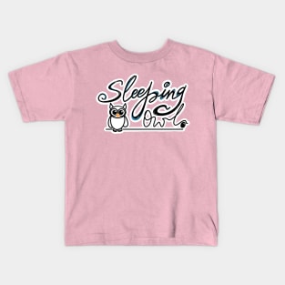 SLEEPING OWL Kids T-Shirt